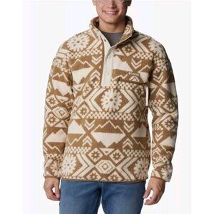 Columbia Men's Helvetia Half Snap Fleece Pullover Sherpa Swearshirt Sz L A6-3